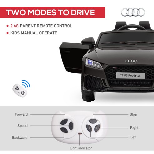 HOMCOM Audi TT RS Licensed 12V Kids