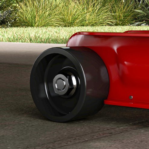 HOMCOM Hydraulic Low Profile Jack, Heavy Duty Steel Racing Car Jack Kit, Floor Jack with 2.5 Ton Capacity, 8-38cm Lifting Range, Red