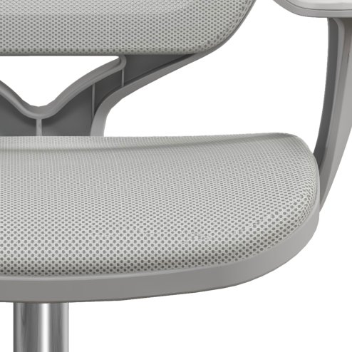 Vinsetto Office Chair, Breathable Mesh Swivel Desk Chair with Adjustable Height and  360 Degree Swivel Security Wheels for Home Office, Study, Grey