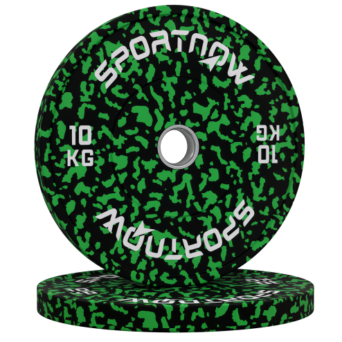 SPORTNOW Olympic Weight Plates Set, Solid Rubber Bumper Plates Weights Discs with 2