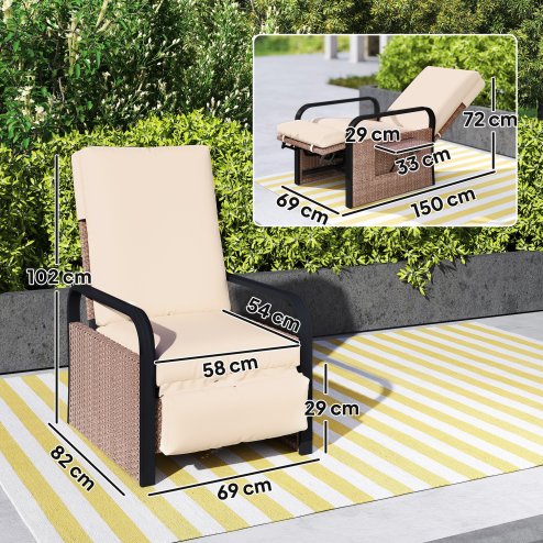 Outsunny Garden Bench Cushion 2 Seater Loveseat Seat Pad for Patio Swing Furniture for Indoor & Outdoor Use, 120 x 50 x 8 cm, Grey