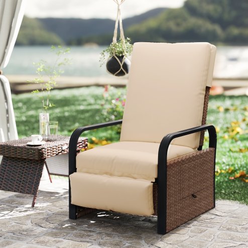 Outsunny Garden Bench Cushion 2 Seater Loveseat Seat Pad for Patio Swing Furniture for Indoor & Outdoor Use, 120 x 50 x 8 cm, Grey