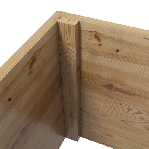 Outsunny Wood Planter with Trellis, Raised Garden Bed Privacy Screen Planter Box to Grow Vegetables, Herbs and Flowers for Garden, Patio, Deck, Natural