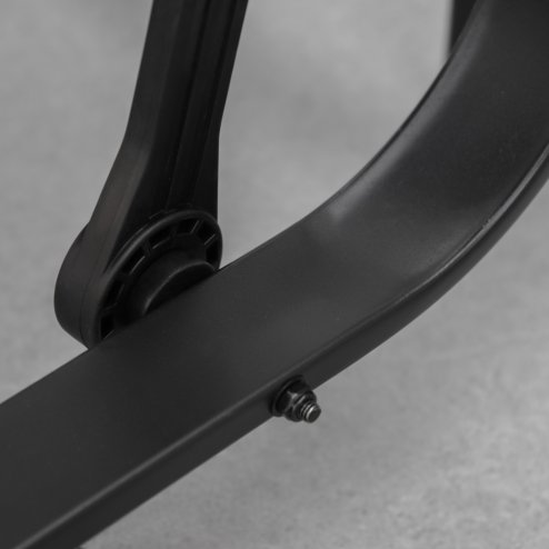 Outsunny Outdoor Gliding Rocking Chair with Sturdy Metal Frame Garden Comfortable Swing Chair for Patio, Garden and Poolside, Black