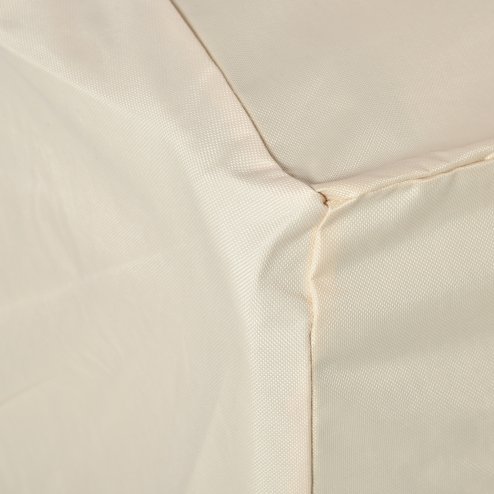 Outsunny 600D Oxford Cloth Garden Furniture Cover Waterproof, 3 Seater Sofa Protector for Patio, Outdoor, Beige, 218 x 111 x 63-101 cm