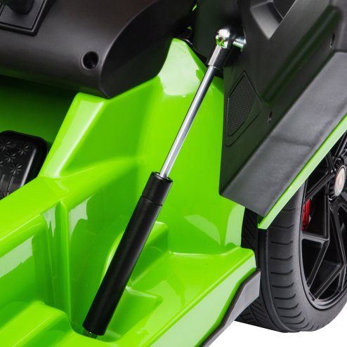 HOMCOM Lamborghini Aventador Licensed 12V Kids Electric Ride On Car Racing Car Toy with Parental Remote Control Battery-powered 2 Motors Music Lights for 3-8 Years Old Green