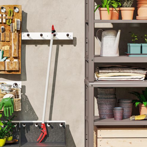 Outsunny 120 cm Tree Pruner, Tree Lopper Long Reach, Lightweight & Strong, Long Reach Tree Trimmer with Aluminium Pole for Fruit Picking and Pruning