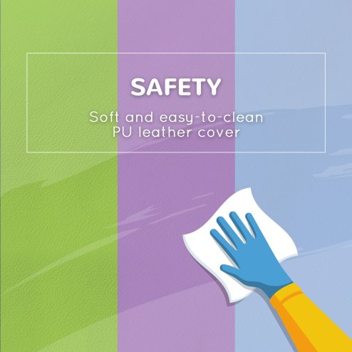 HOMCOM Soft Play Set, 2 Piece Kids Climb and Crawl Foam Play Activity Toys, Soft Play Equipment for Toddlers 12-36 Months, Blue