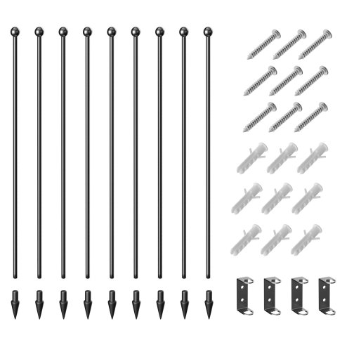 PawHut Heavy Duty Dog Playpen, 8 Panels Dog Pen, 100cm Height Pet Playpen Exercise Pen, with Door, for Small and Medium, Large Dogs