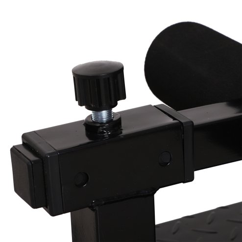HOMCOM Squat Bench Trainer Sit Up Machine Multifunctional Equipment Abdomen and Leg Strength Indoor Household Fitness Device Black