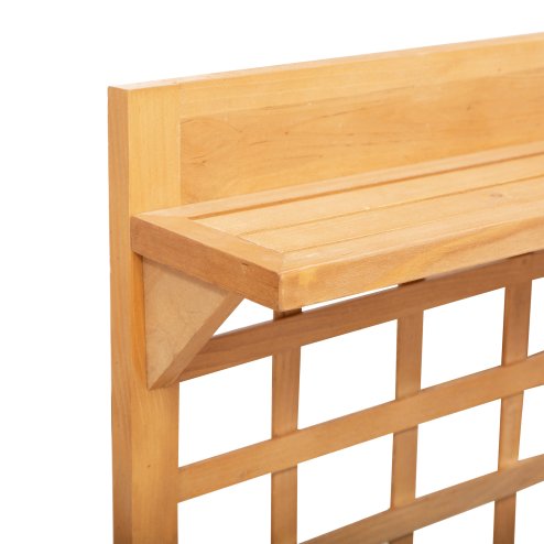 Outsunny Wooden Planter Boxes, Raised Garden Bed Elevated Planter with 2 Shelves for Flower Herb Vegetable Outdoor/Indoor, 105x40x135cm