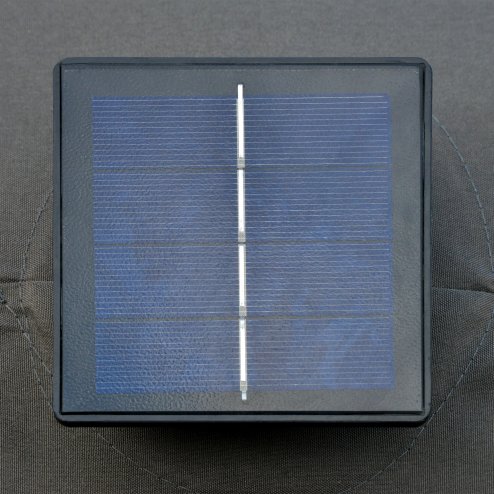 Outsunny 4.4m Double-Sided Sun Umbrella Garden Parasol Patio Sun Shade Outdoor with LED Solar Light, NO BASE INCLUDED, Dark Grey