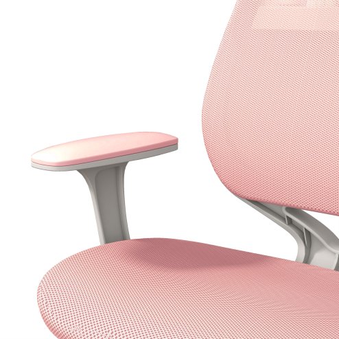 Vinsetto Office Chair, Breathable Mesh Swivel Desk Chair with Adjustable Height and  360 Degree Swivel Security Wheels for Home Office, Study, Pink