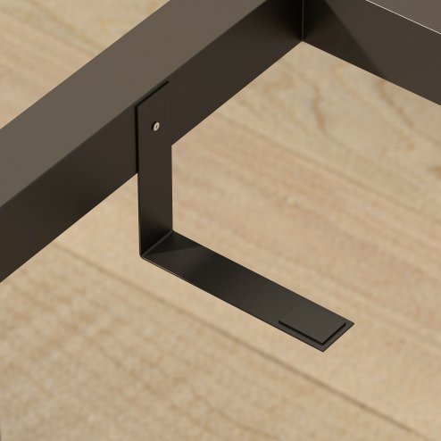 HOMCOM Extendable Dining Table Rectangular Wood Effect Tabletop for 4-6 People with Steel Frame & Hidden Leaves for Kitchen, Dining Room, Living Room