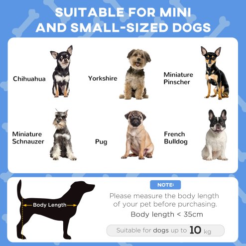 PawHut Cooling Raised Dog Bed, Elevated Pet Bed with Breathable Mesh, UV Protection Canopy, Foot Pads, for Indoor Outdoor, Mini, Small Dog, 61 x 46 x 63cm - Dark Blue