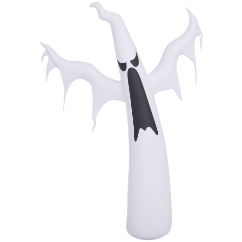 HOMCOM 6FT 1.8m LED Halloween Inflatable Decoration Floating Ghost Scary Party Outdoors Yard Lawn