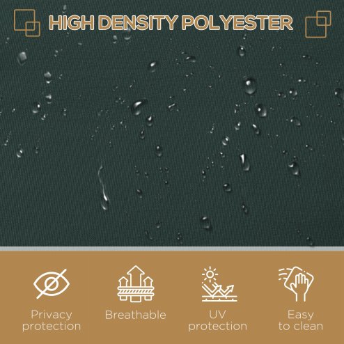 Outsunny Retractable Sun Side Awning Screen Fence Patio Garden Wall Balcony Screening Panel Outdoor Blind Privacy Divider (3x2M, Grey)