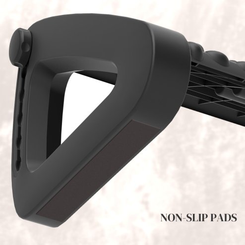 HOMCOM Foot Rest Under Desk, 6 Height Adjustable Footrest with Massage Texture and Rollers, Non-Slip Office Footstool for Under Desk, Black