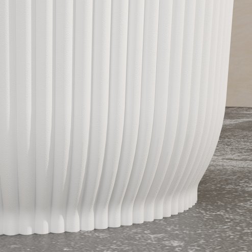 Outsunny Set of 3 Plastic Round Plant Pots Outdoor 22cm, Garden Planters, Flower Pots for Garden Decoration, Patios, Indoor, Outdoor, Home, White