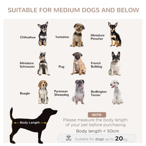 PawHut Wooden Dog Crate End Table w/ Double Doors, Furniture Style Dog Crate for Medium Dogs, Indoor Use w/ Soft Washable Cushion