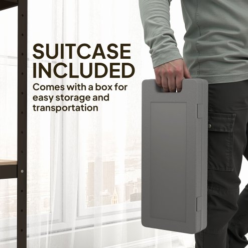 HOMCOM 6kg Dumbbell Set with Suitcase, Fitness Weights Dumbbells Set for Men and Women Home Gym, Workout, Pink, Purple, Brown