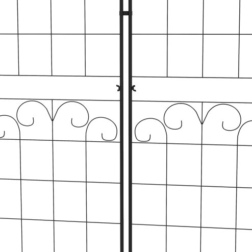 Outsunny Set of 2 Garden Trellis, Metal Trellis for Climbing Plants Support Frames, 50 x 180cm, Floral Design