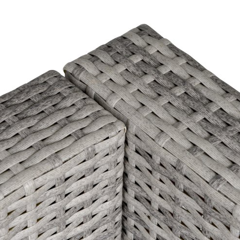 Outsunny Single Rattan Garden Chair, PE Wicker Garden Armchair with Cushions, Outdoor Rattan Chair with Armrests and Steel Frame for Conservatory, Porch, Patio, Balcony, Grey