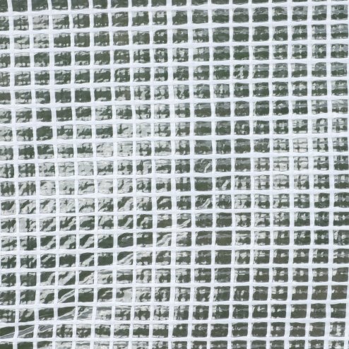 Outsunny 2 x 3(m) Walk-in Polytunnel Greenhouse with Wide Roll-up Door, 4 Mesh Windows, Tunnel Warm House Tent with UV-resistant PE Cover, White