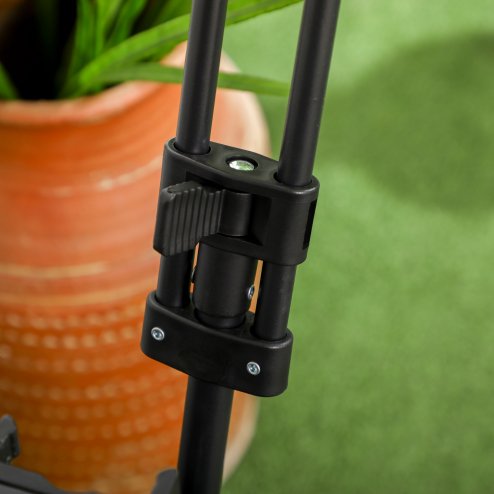 Outsunny 100KG Festival Trolley on Wheels, Folding Camping Trolley Cart with Telescopic Handle, Carry Bag and All-Terrain Big Wheels, for Garden Beach Fishing, Camouflage