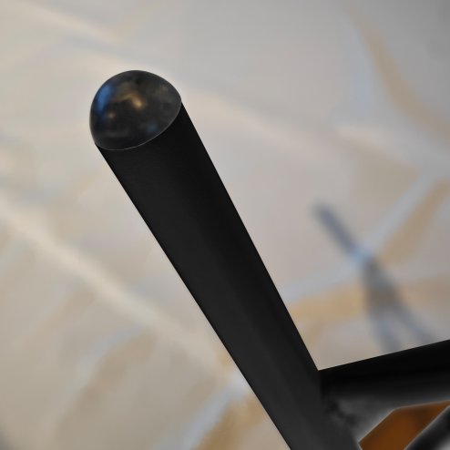 Outsunny Outdoor Coffee Table, Garden PE Rattan Side Table with Plastic Wood Table Top, X-Shape Support for Indoor, Outdoor, Balcony, Patio, Natural Wood Finish