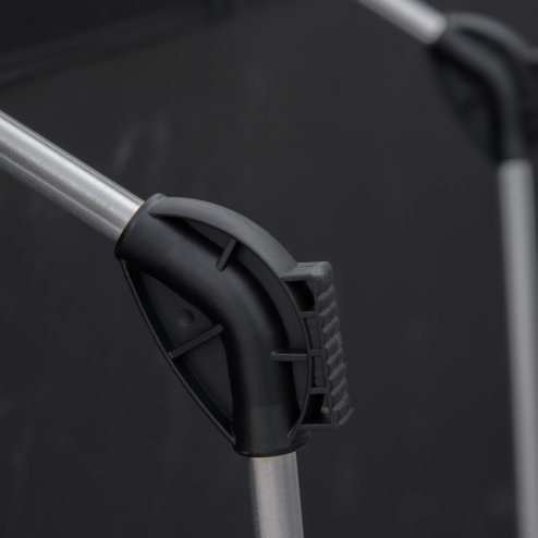 Outsunny Lightweight Camping Bed, Aluminium Portable Camp Cot Sleeping Bed w/ Strong Support 150kg and Carry Bag for Outdoor Overnighter Camping, Hiking, Travel, RV, Black