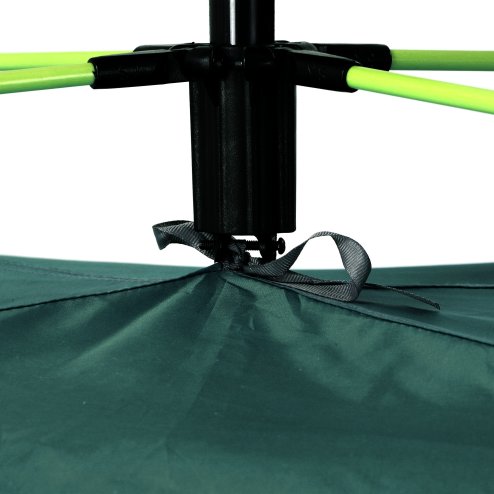 Outsunny 2 Man Pop-up Tent Beach Tent Sun Shelter w/ Windows Doors Hook Sandbags UV Protection Waterproof Outdoor Adventure Garden, Green