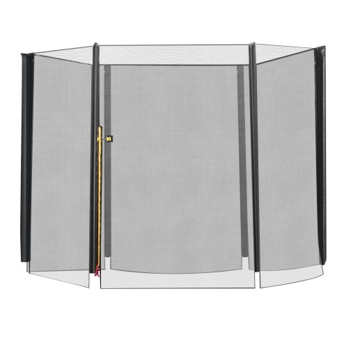 HOMCOM 8ft Trampoline Net Replacement Safety Net Enclosure Net Spare w/ 6 Poles
