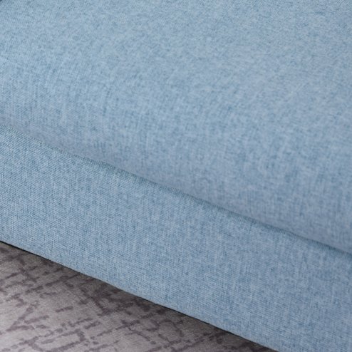 HOMCOM Children's Armchairs Toddler Chair Wood Frame Anti-Slip Legs High Back Bedroom Playroom Furniture Blue