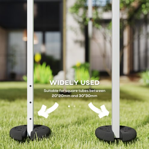 Outsunny Pop up Canopy Tent Weights Set of 4 PCs, Leg Weights for Marquee Party Tent Outdoor Canopy 8.8KG