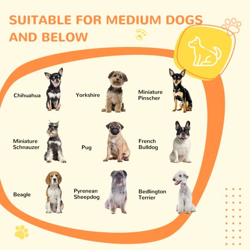 PawHut Dog Crate Furniture, Indoor Dog Kennel Side End Table w/ Soft Washable Cushion, Lockable Door, for Small and Medium Dogs