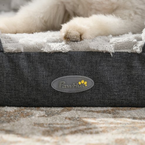 PawHut Dog Sofa Bed Pet Bed Dog Mattress with Removable Washable Cover, Anti-Slip Bottom, for Large Sized Dogs, 120L x 80W x 22Hcm - Charcoal Grey