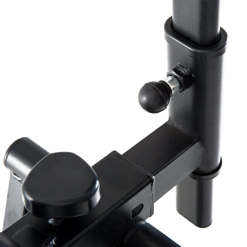 HOMCOM Upright Elliptical Cross Trainer, Air Walker Glider Home Gym, Cross Trainer Fitness Exercise Machine with LCD Monitor - Black