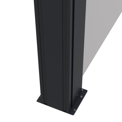 Outsunny Retractable Side Awning, Garden Privacy Screen Divider, Full Cassette Wind Breaker for Hot Tub, Balcony, Terrace, Pool, 400 x 180cm, Light Grey