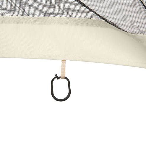 Outsunny fit 13x10ft Gazebo Universal Replacement Mosquito Netting for Patio Gazebos and Canopy Tents with Zippers for 3(m) x 4m Gazebo, (Sidewall Only) Beige