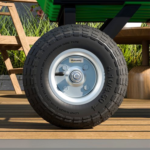 Outsunny Set of 4 Pneumatic Wheels, 10