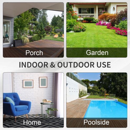 Outsunny 3 Seater Rattan Sofa with 10 cm Thick Padded Cushion, All-Weather PE Wicker Weave Garden Three-seater Bench with Armrests, Brown