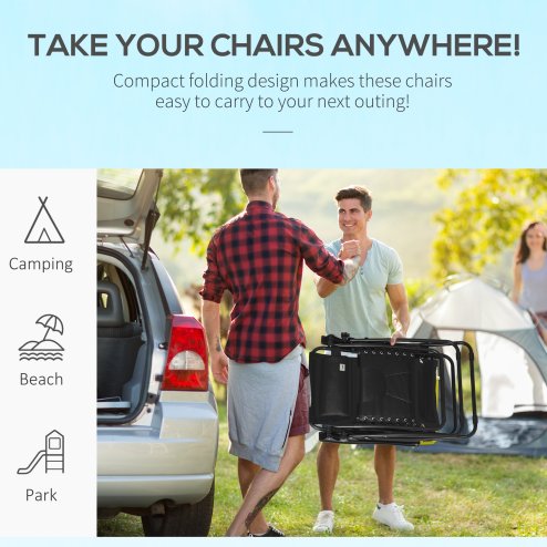 Outsunny Zero Gravity Lounger Chair, Folding Reclining Patio Chair with Padded Seat, Cup Holder, Soft Cushion and Headrest for Poolside, Camping, Black