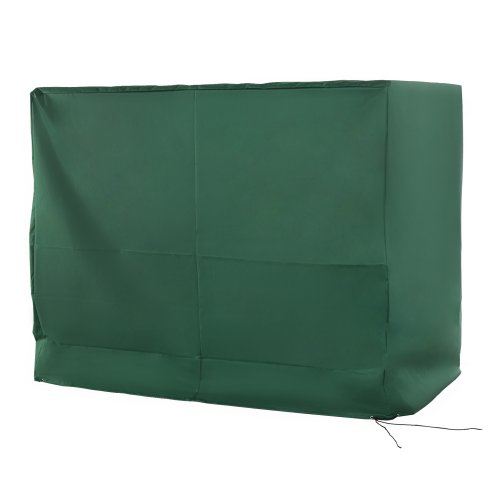 Outsunny Oxford Patio 3-seater Swing Chair Cover Outdoor Garden Furniture Rain Protection Protector Waterproof Anti-UV, 240L x 133W x 185H cm, Green