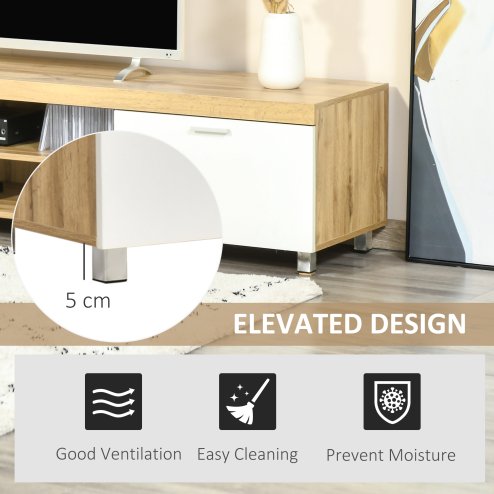 HOMCOM 200cm TV Cabinet for TVs up to 90