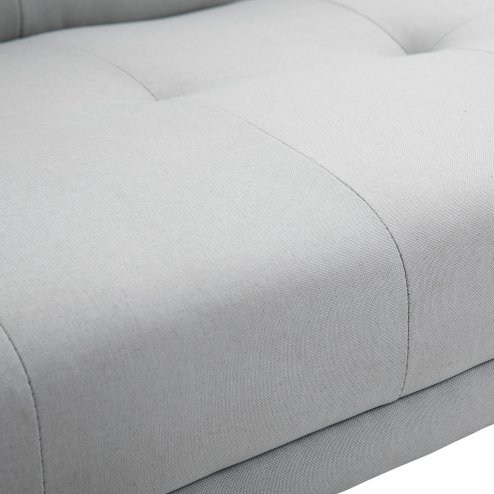 HOMCOM Sofa Bed, Fabric 3-seater Click Clack Sofa Bed with 2 Cup Holders, Convertible Bed Settee, Futon Sofa with Removable Armrest, for Living Room, Spare Room, Bed Room, Guest Room, Grey