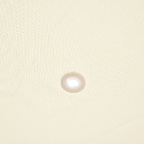 Outsunny 3 x 3 Meters Canopy Metal Wall Gazebo Awning Garden Marquee Shelter Door Porch, Cream White