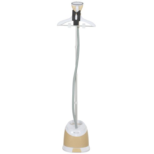 HOMCOM Clothes Steamer, Upright Garment Steamer Wrinkle Remover with Large 1.8L Water Tank, Adjustable Height, for Home Clothing, Curtains, Wedding Dresses, Silk, Sofa, Gold Tone