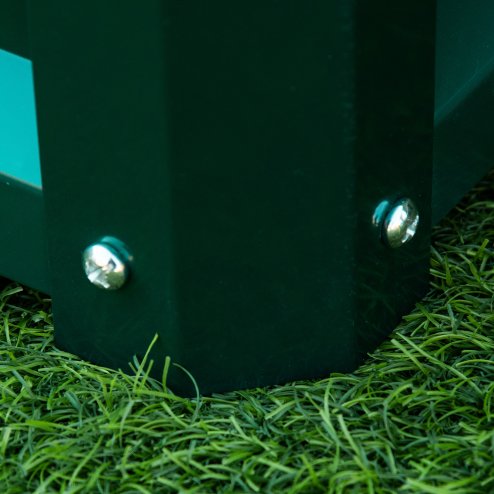 Outsunny 216L Rectangle Raised Garden Bed Box with Weatherized Steel Frame for Vegetables, Flowers and Herbs, 120 x 60 x 30.5cm, Green