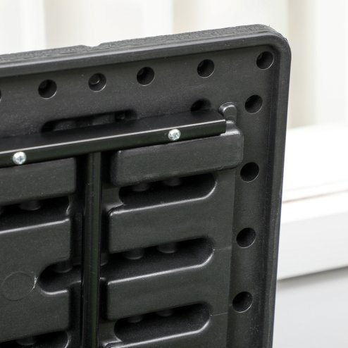 Outsunny 336 Litre Garden Storage Box, Water-resistant Heavy Duty Double Wall Plastic Container, Extra Large Outdoor Garden Furniture Organizer, Deck Cushion Chest with Wheels and Handles, Black